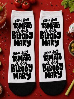 You Say Tomato I say Bloody Mary Ankle Socks